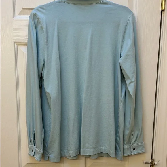 J. Jill Light Green Women's Casual Button-Down Shirt Size Large - Picture 4 of 7